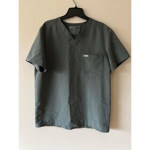 FIGS Men's Leon Pocket Scrub Top Moss Medium